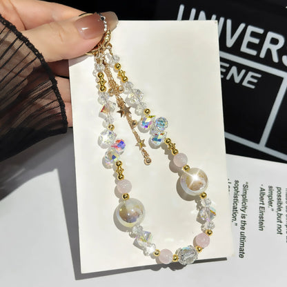 Light Luxury Crystal For Mobile Phone Chain Beaded