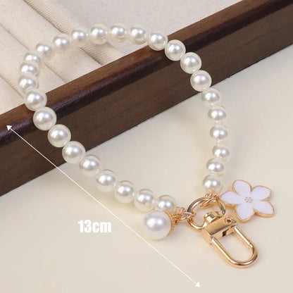 Vintage Flower Crystal Phone Strap &amp; Bag Ornament