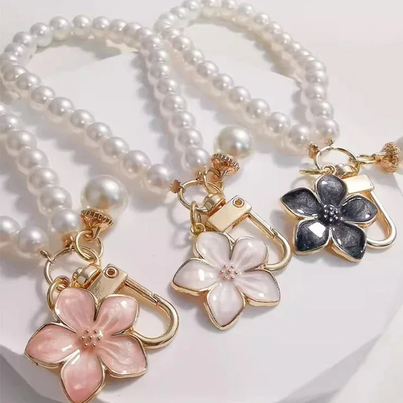 Vintage Flower Crystal Phone Strap &amp; Bag Ornament