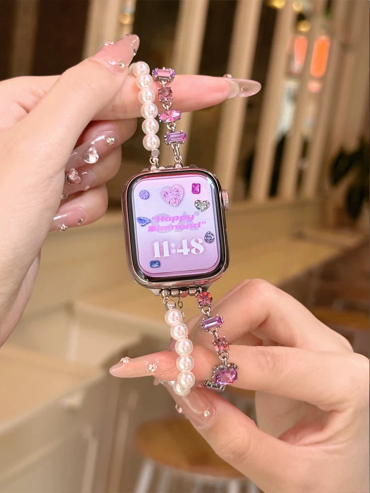 Luxury Diamond Band For Apple Watch  Strap For iWatch