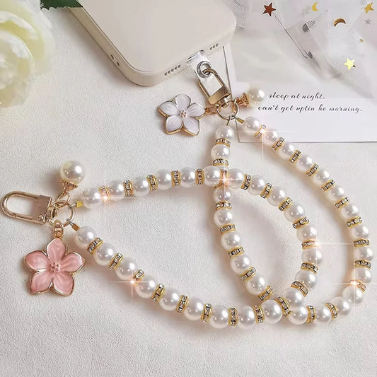 Keychain Luxury Women Jewelry Shiny Pearl Bead