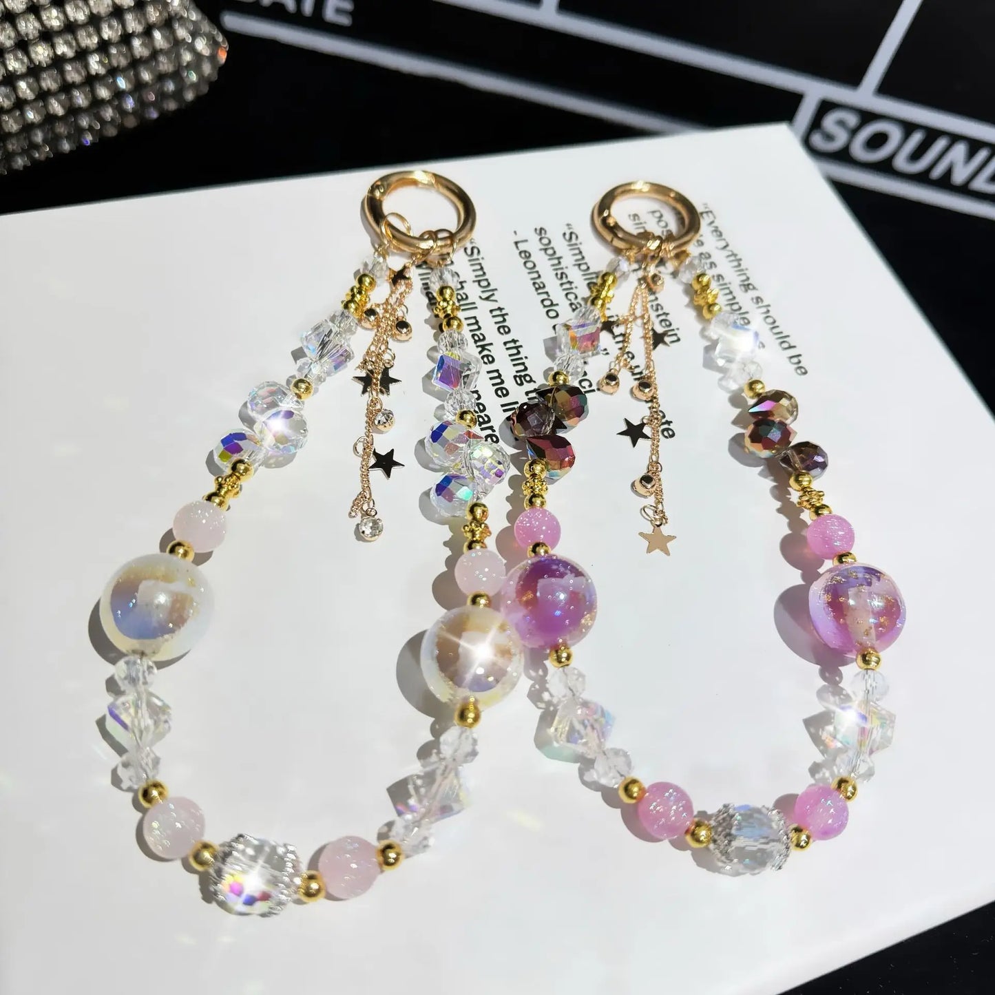 Light Luxury Crystal For Mobile Phone Chain Beaded