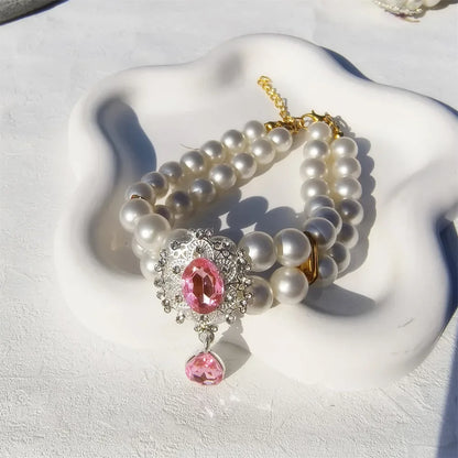 Pendant Wedding Costume Dog Cat Crystal Jewelry Accessories