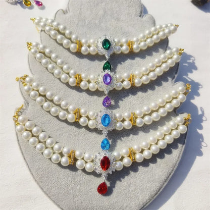 Pendant Wedding Costume Dog Cat Crystal Jewelry Accessories