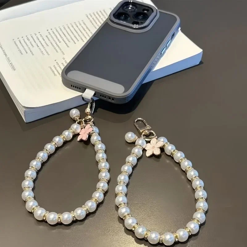 Vintage Flower Crystal Phone Strap &amp; Bag Ornament