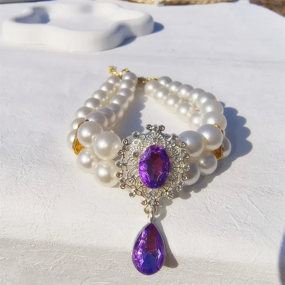 Pendant Wedding Costume Dog Cat Crystal Jewelry Accessories
