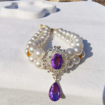 Pendant Wedding Costume Dog Cat Crystal Jewelry Accessories