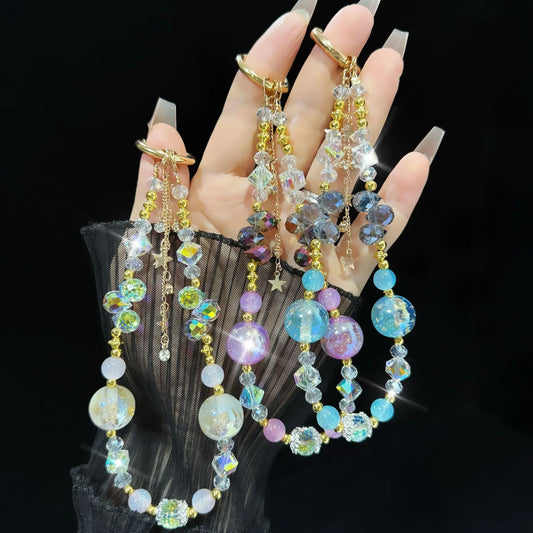 Light Luxury Crystal For Mobile Phone Chain Beaded