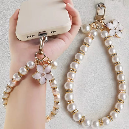 Keychain Luxury Women Jewelry Shiny Pearl Bead