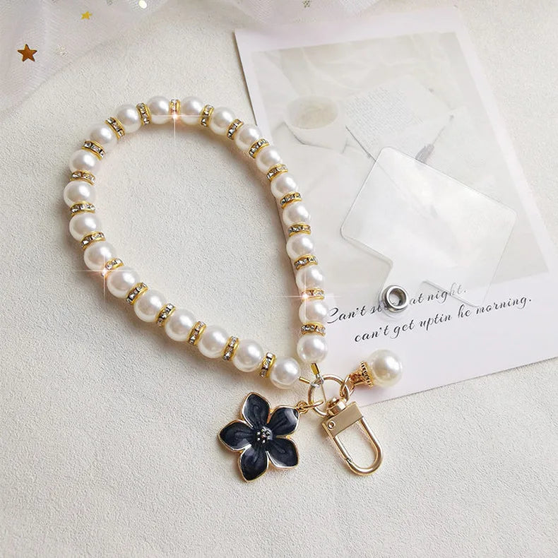 Keychain Luxury Women Jewelry Shiny Pearl Bead