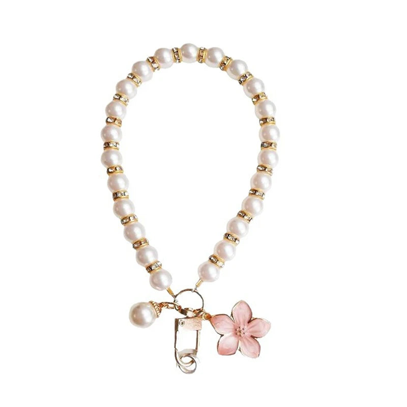 Keychain Luxury Women Jewelry Shiny Pearl Bead