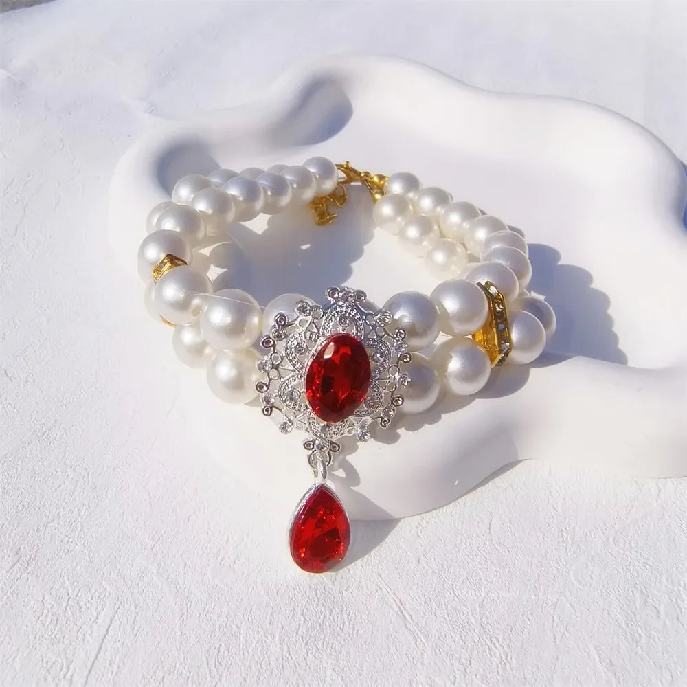 Pendant Wedding Costume Dog Cat Crystal Jewelry Accessories
