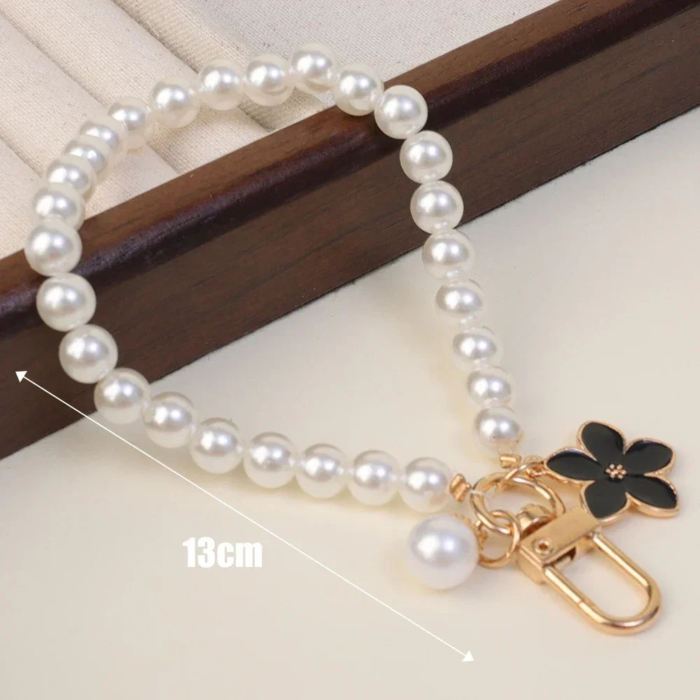 Vintage Flower Crystal Phone Strap &amp; Bag Ornament