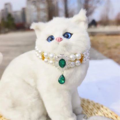 Pendant Wedding Costume Dog Cat Crystal Jewelry Accessories